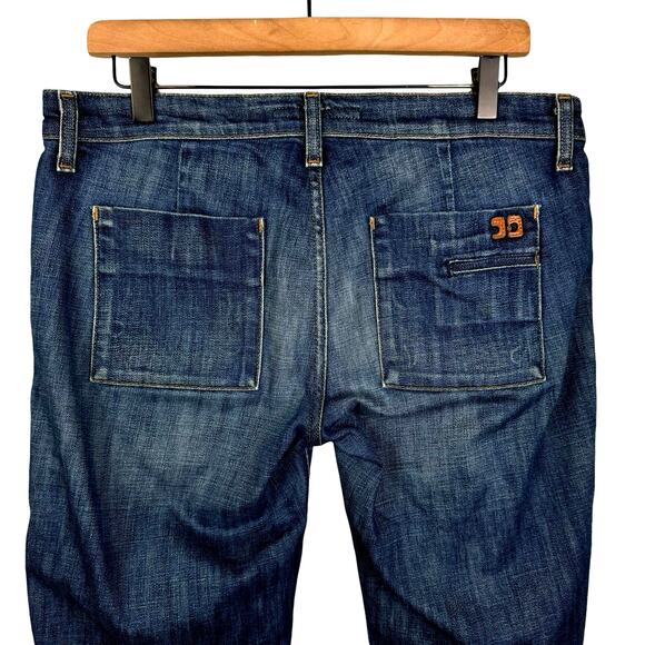 Joe’s Jeans Y2K Dark Harvey Wash Mid Rise Bermuda Denim Jean Shorts - Picture 4 of 8